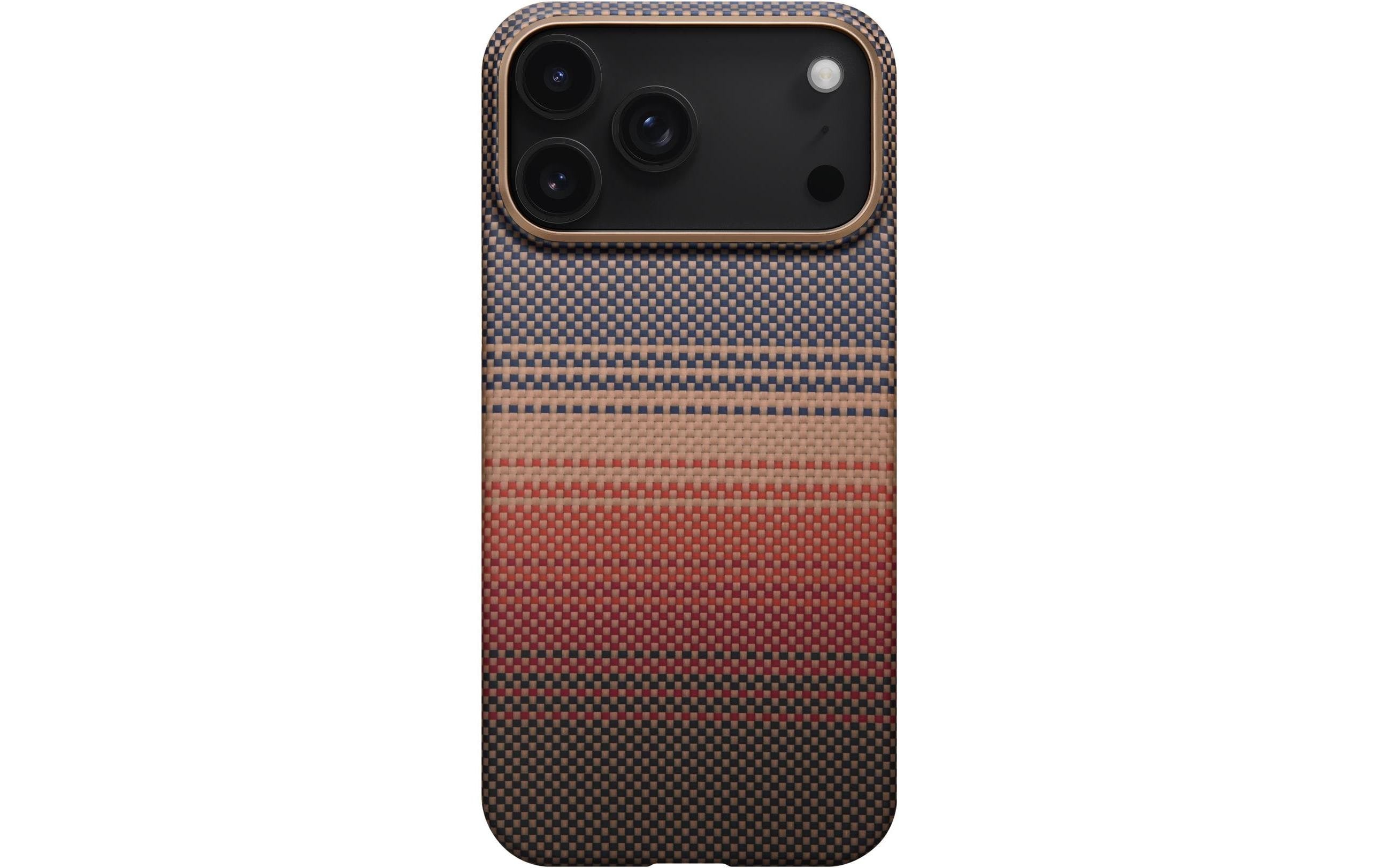 Pitaka Ultra-Slim Backcover – für Apple iPhone 17 Pro, MagSafe, Aramid, Beige/Braun/Grau/Orange