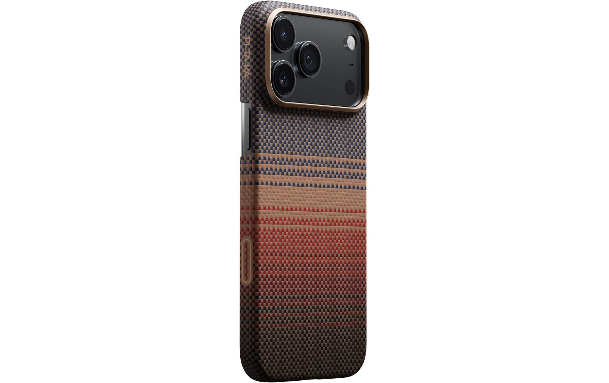 Pitaka Ultra-Slim Backcover – für Apple iPhone 17 Pro, MagSafe, Aramid, Beige/Braun/Grau/Orange