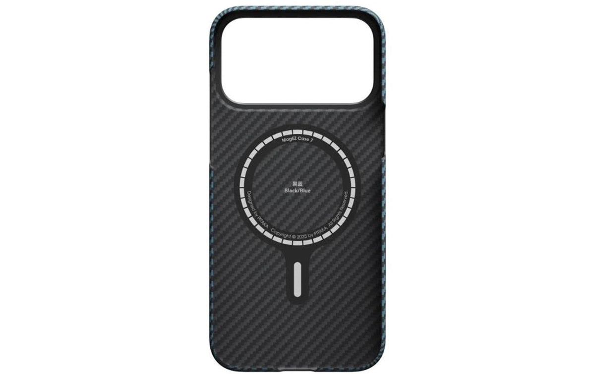 Pitaka Ultra-Slim Backcover – für Apple iPhone 17 Pro Max, MagSafe, Aramid+Textil, Blau