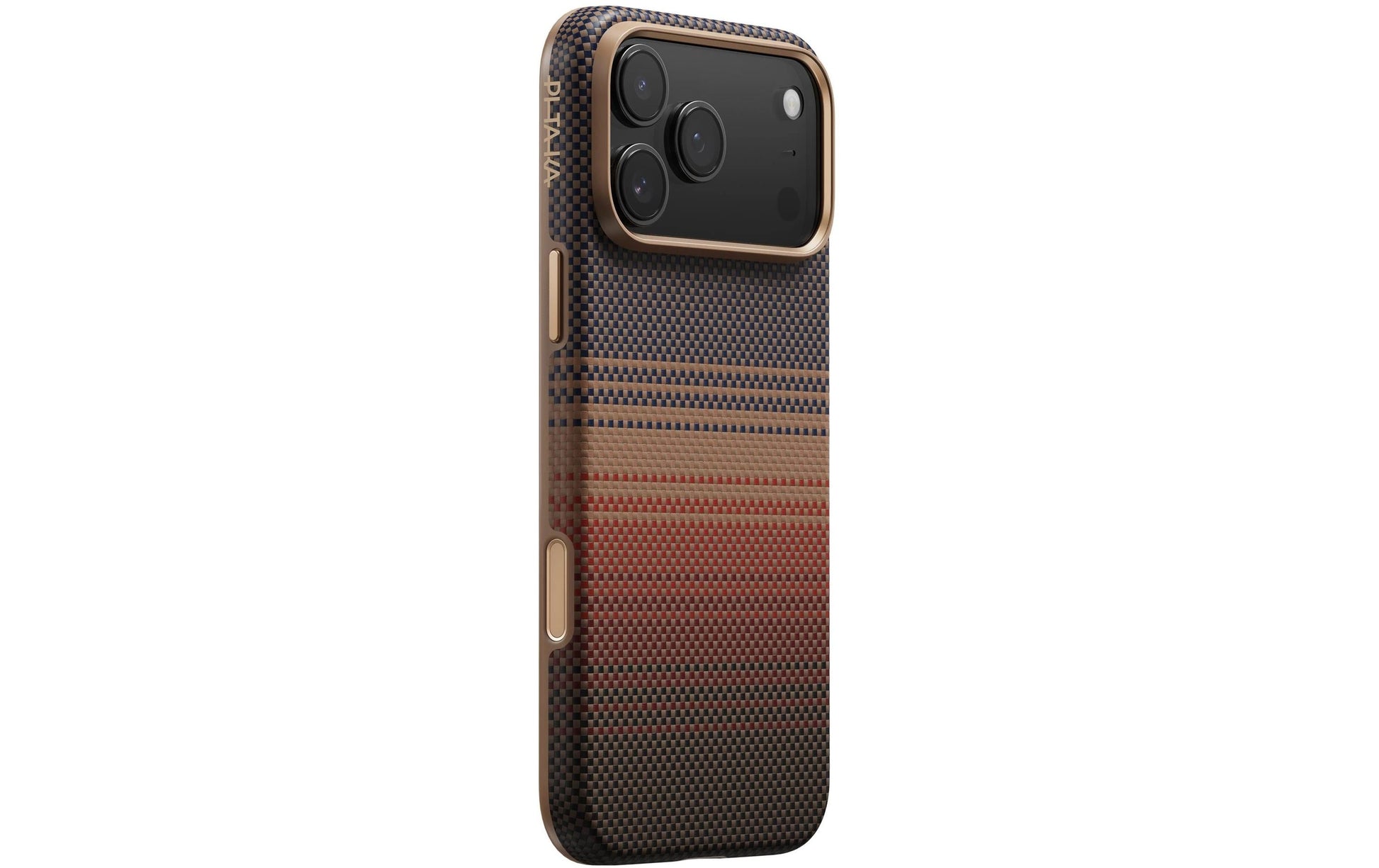 Pitaka Backcover – für Apple iPhone 17 Pro Max, MagSafe, Aramid+Karbonfaser+TPU, Braun