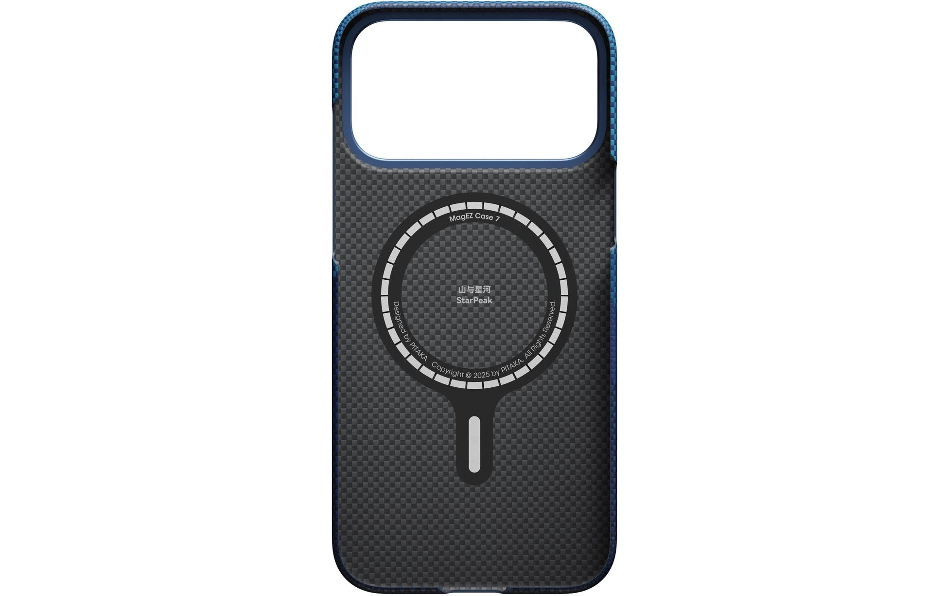 Pitaka Aramid Case Ultra-Slim Backcover – für Apple iPhone 17 Pro Max, Aramid+Textil, Blau