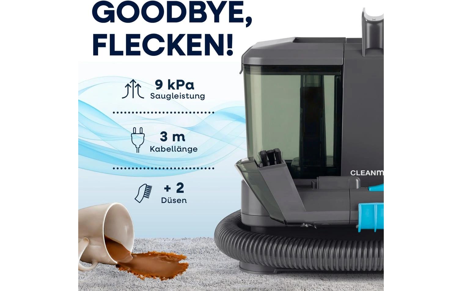 Cleanmaxx Waschsauger Polster- & Teppichreiniger – 350 W, 0,85/0,55 l