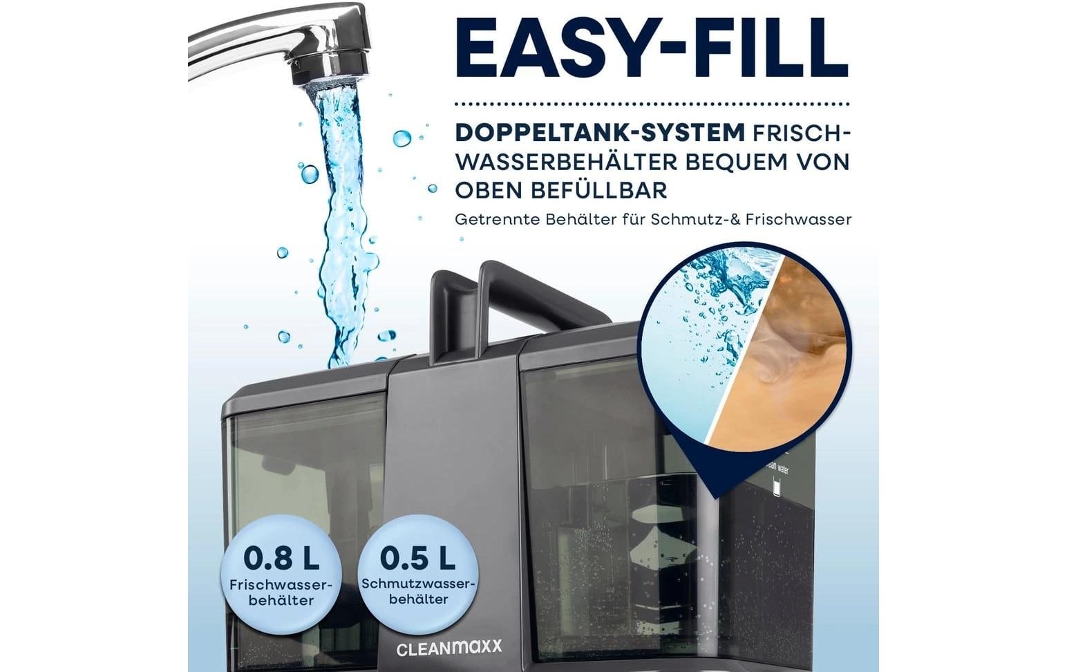 Cleanmaxx Waschsauger Polster- & Teppichreiniger – 350 W, 0,85/0,55 l