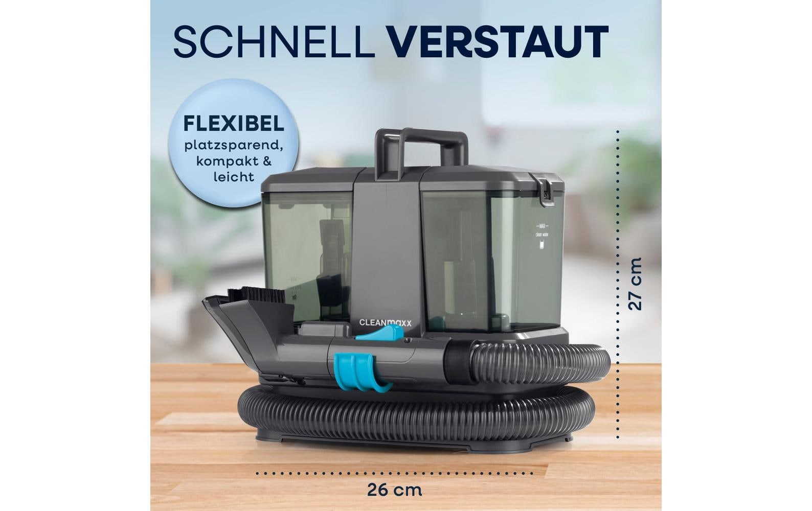 Cleanmaxx Waschsauger Polster- & Teppichreiniger – 350 W, 0,85/0,55 l