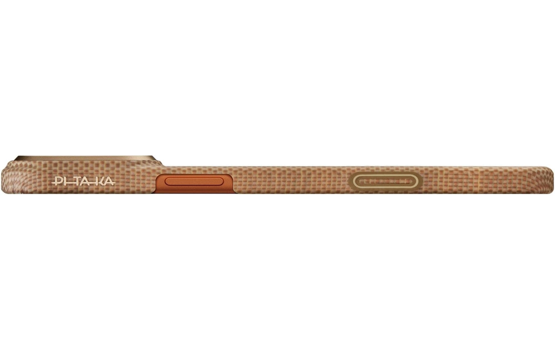 Pitaka Aramid Case Ultra-Slim Backcover – für Apple iPhone 17 Pro, MagSafe, Aramid+Kunststoff, Golden Glint