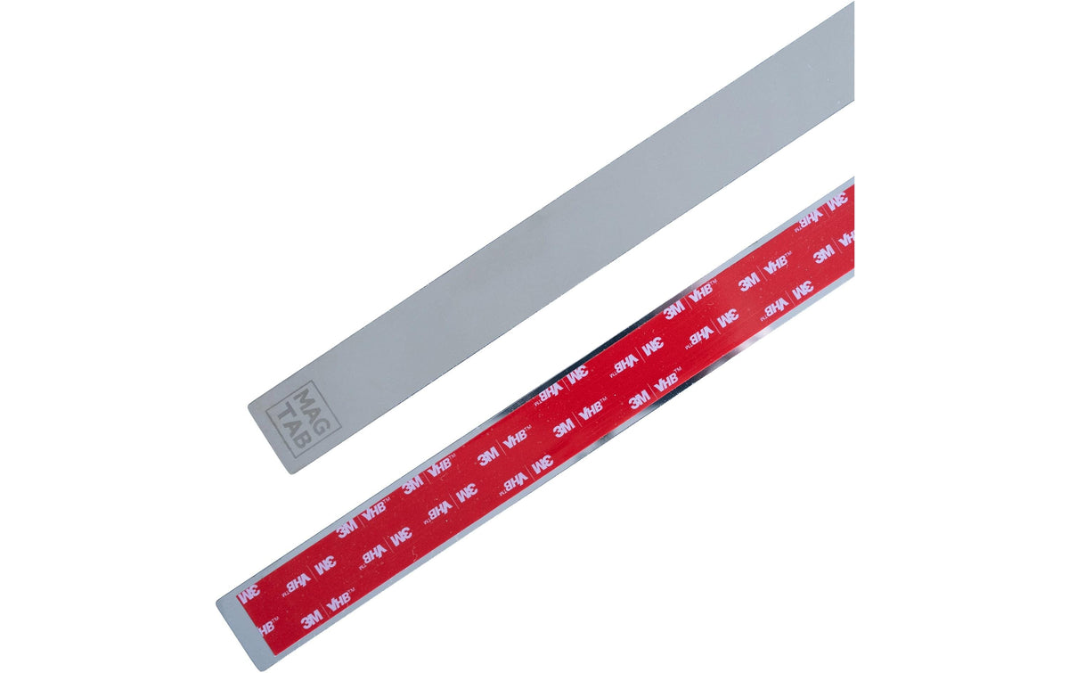 MagTab Magnetschiene – selbstklebend – grau – Metall – 600×30 mm