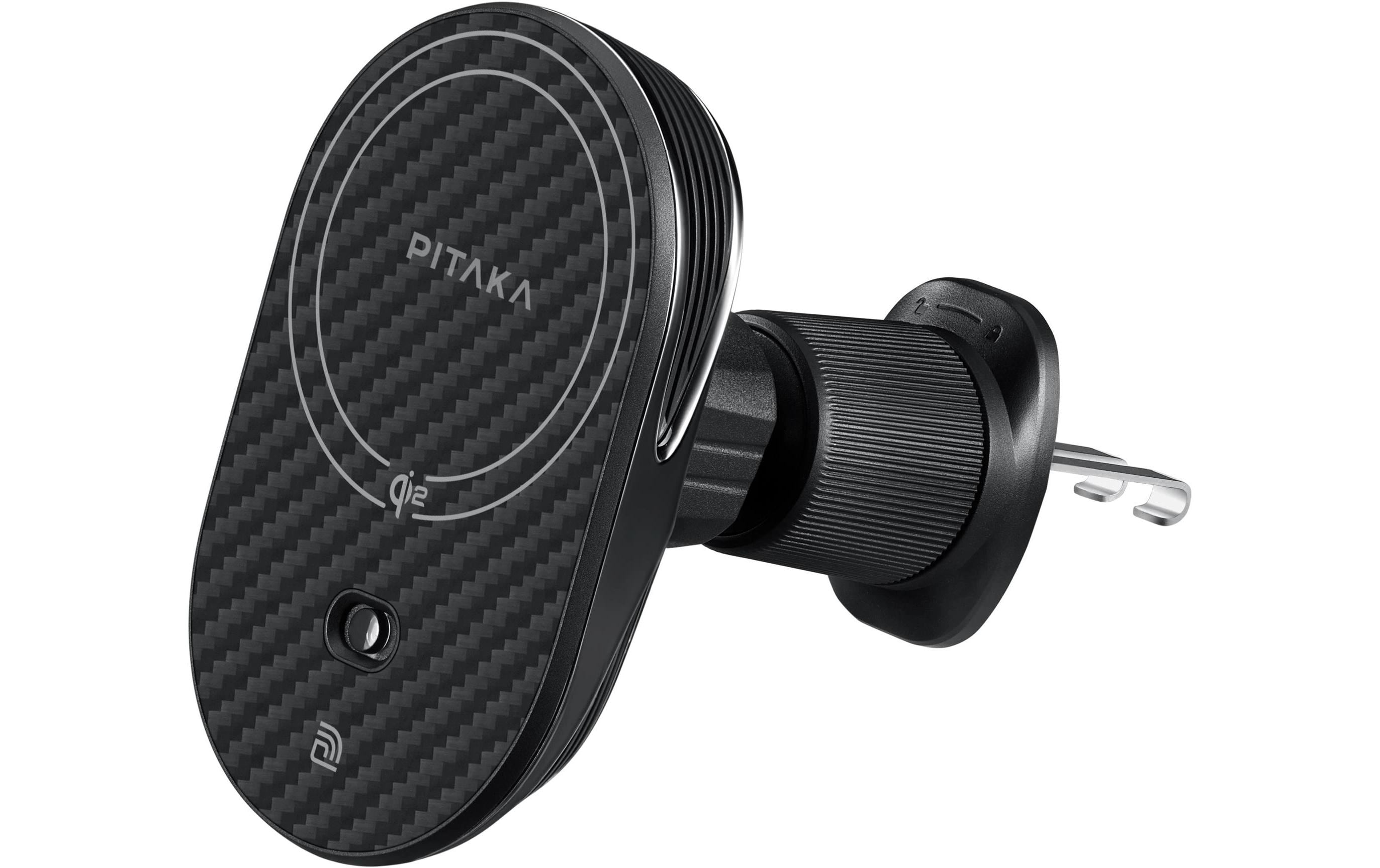 Pitaka MagSafe Halter – Auto kabellose Ladehalterung – Lüftungsschlitz, für iPhone (MagSafe) – Schwarz