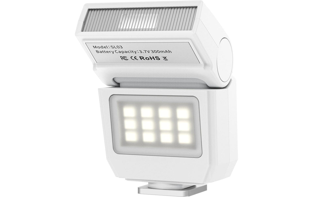 Ulanzi SL03-WH LED-Blitz – Leitzahl 8, 3,7 Wh Akku, USB-C – für Universal – Weiss