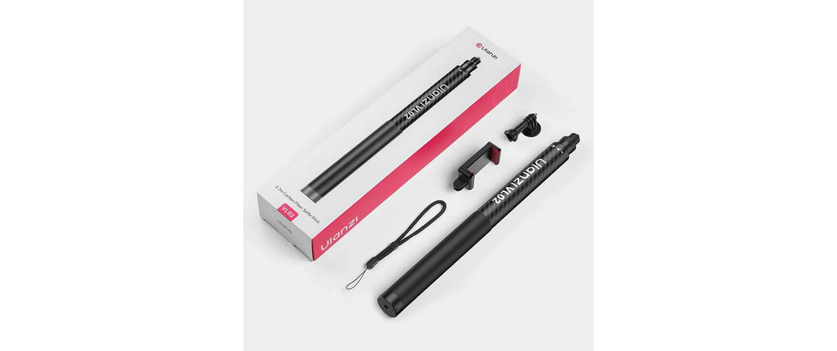 Ulanzi VL02 Selfie-Stick – Karbon, bis 2,7 m