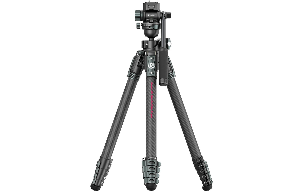Ulanzi JJ06 Stativ – Kugelkopf, Traglast 5 kg, bis 187 cm, 1/4" Gewinde – Schwarz