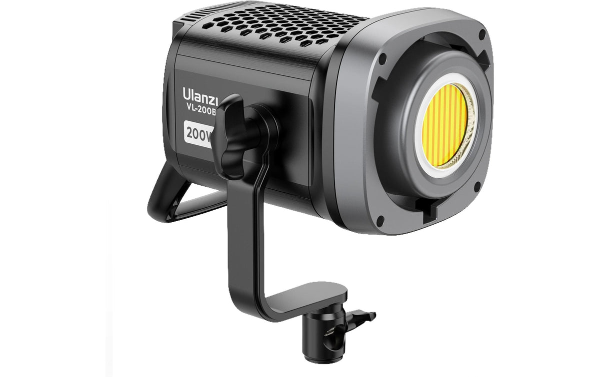 Ulanzi VL200Bi COB-Videolicht – 200 W, 2700–6500 K, 48300 Lux, V-Mount, RGB, App