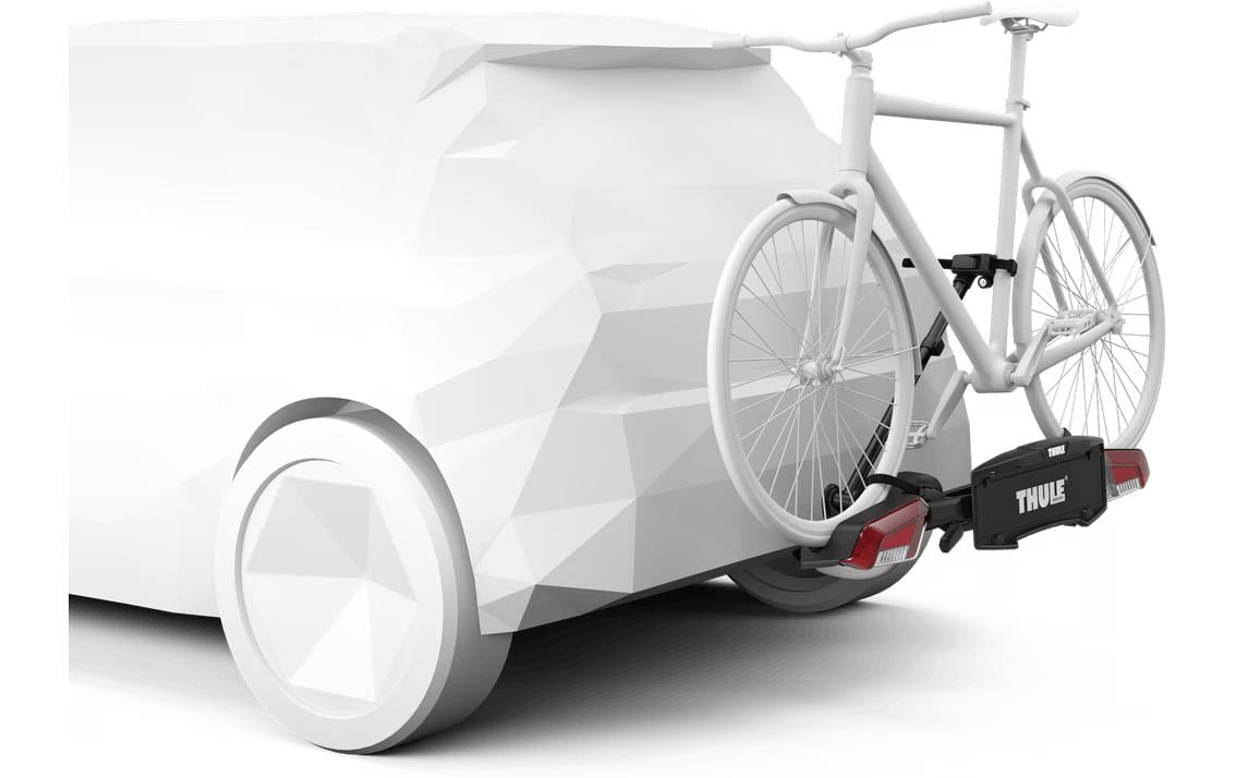 Thule Fahrradträger VeloLite 1bike – für Anhängerkupplung – 1 Fahrrad, Tragkraft 25 kg – Schwarz