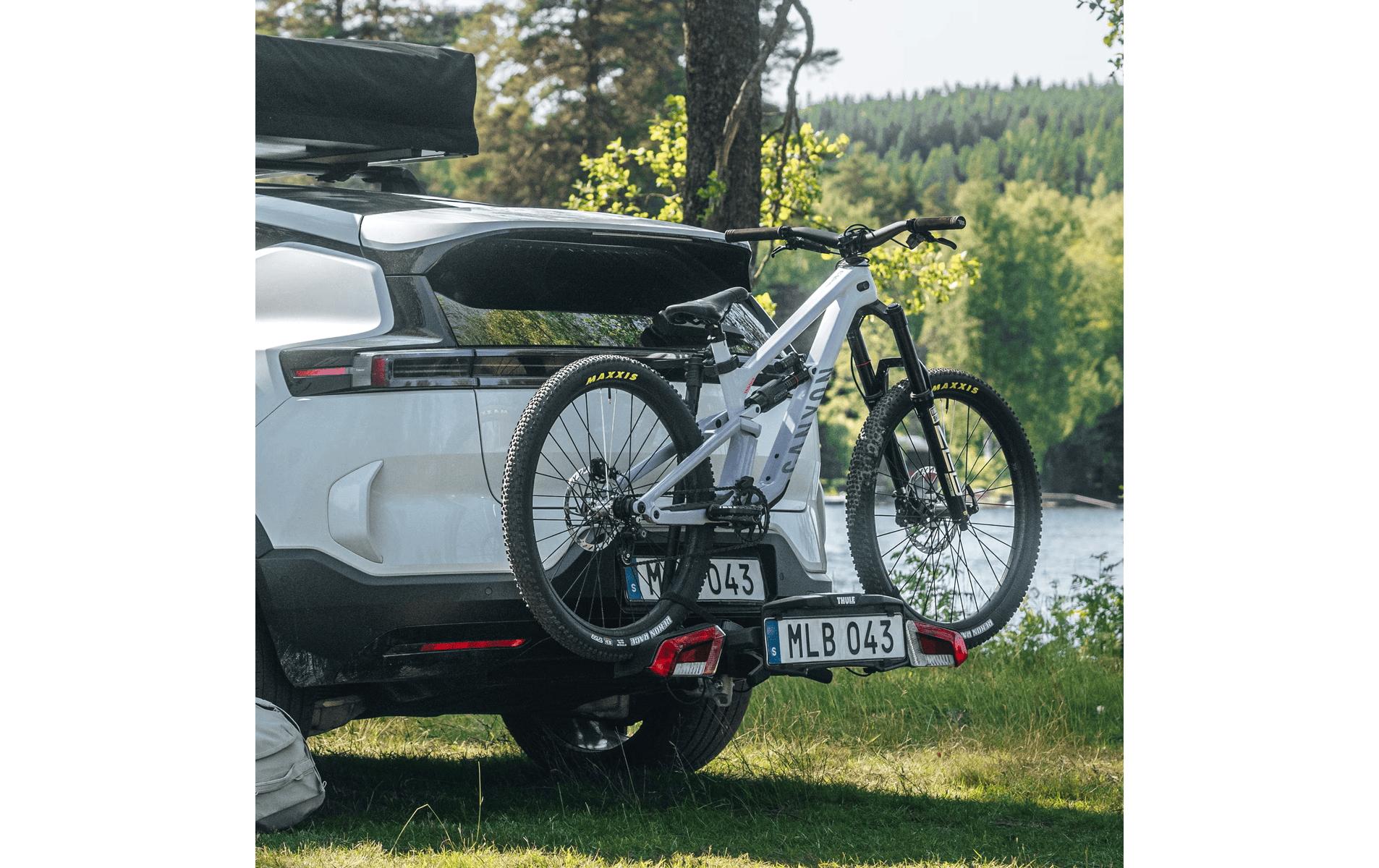 Thule Fahrradträger VeloLite 1bike – für Anhängerkupplung – 1 Fahrrad, Tragkraft 25 kg – Schwarz