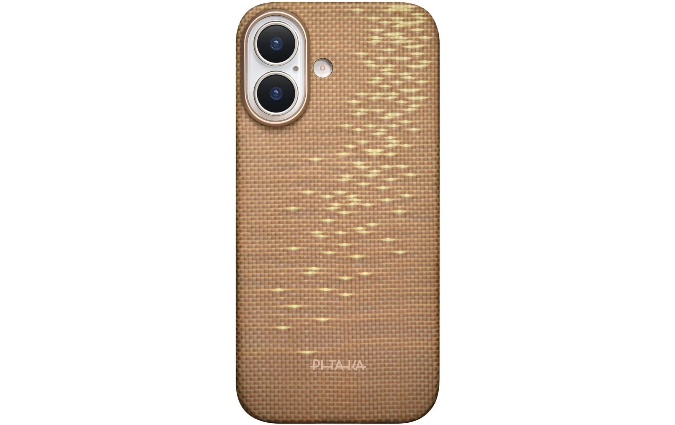 Pitaka Aramid Case Ultra-Slim Backcover – für Apple iPhone 17, MagSafe, Aramid, Gold