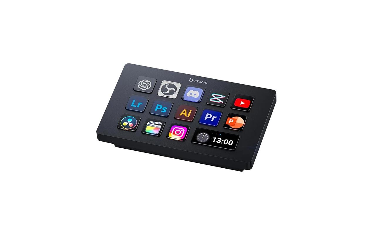 Ulanzi D200H – Keypad-Steuerpult – USB-C kabelgebunden, mit USB-Hub – Schwarz