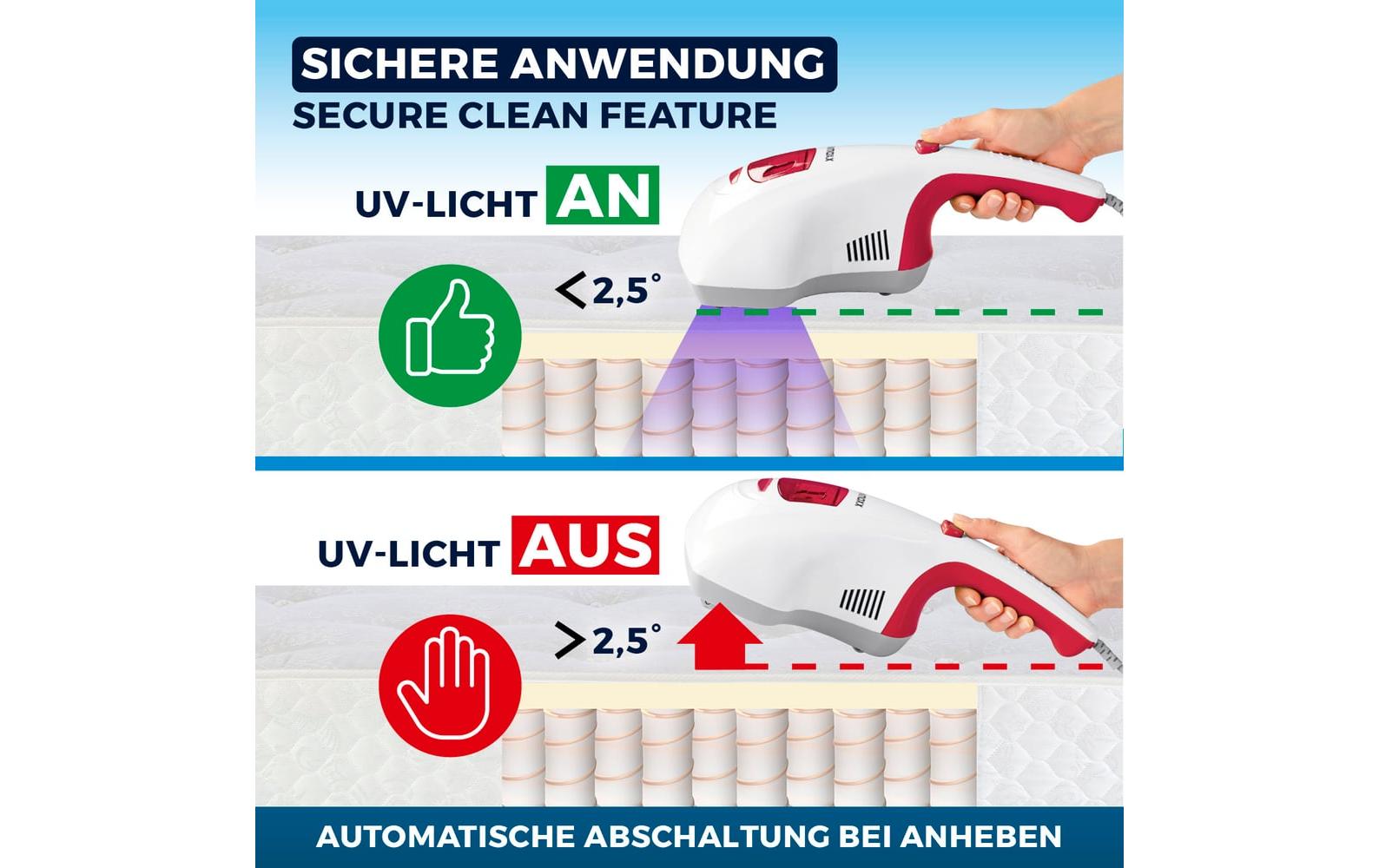 Cleanmaxx Waschsauger Matratzenreiniger – 300 W, 0,25/0,25 l