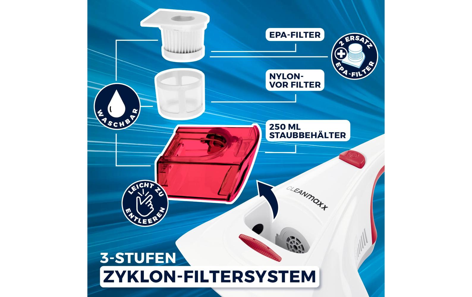 Cleanmaxx Waschsauger Matratzenreiniger – 300 W, 0,25/0,25 l