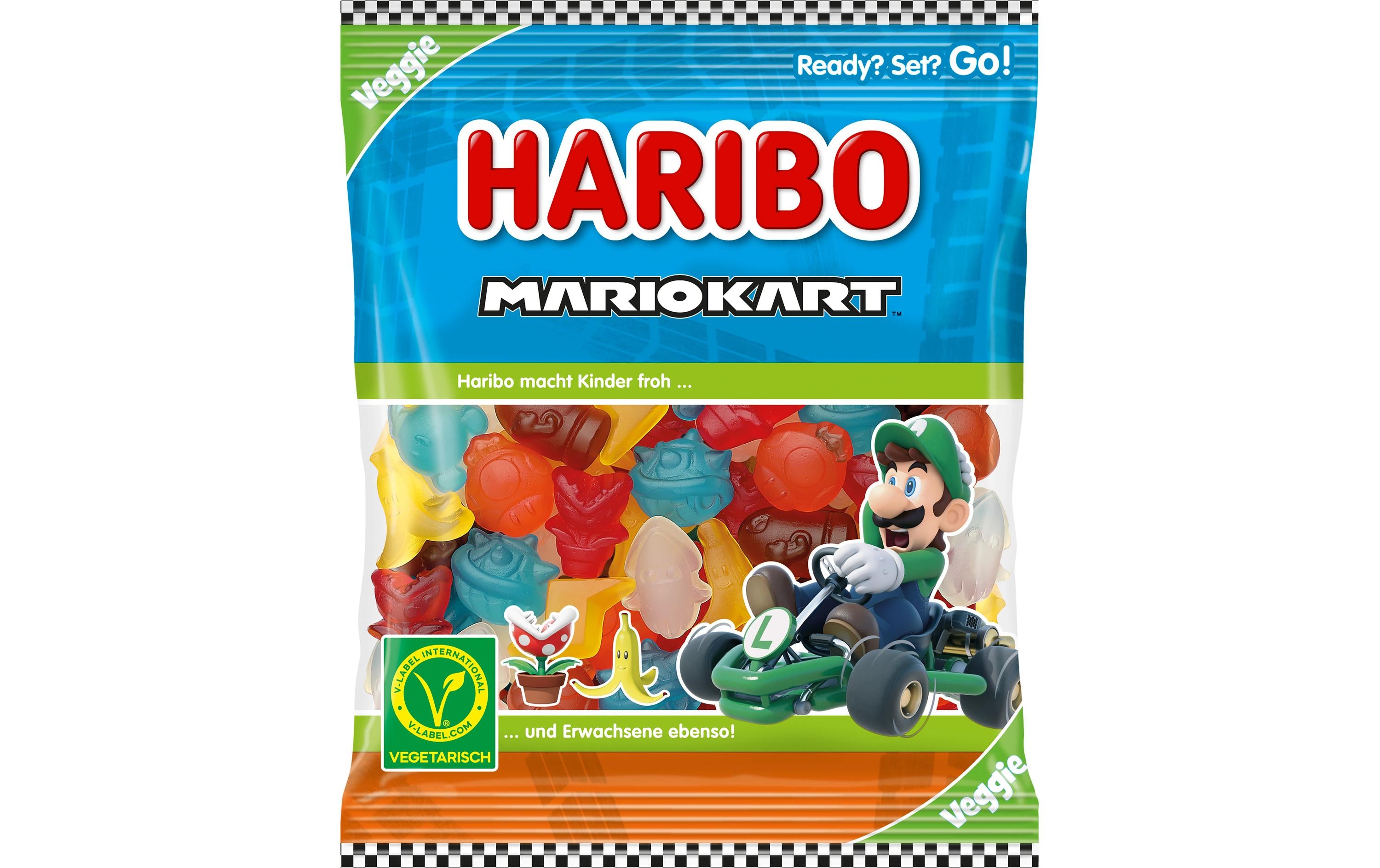 Haribo Mario Kart Gummibonbons – Veggie – 160 g