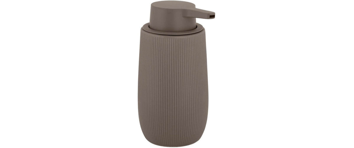 Wenko Seifenspender – Keramik, Taupe, 300 ml