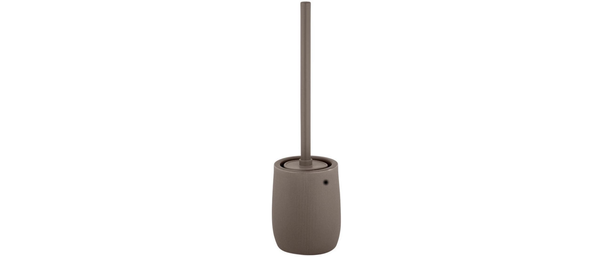 Wenko Fablo – WC-Bürstenset – Keramik, taupe, H 39,5 cm, Ø 12 cm