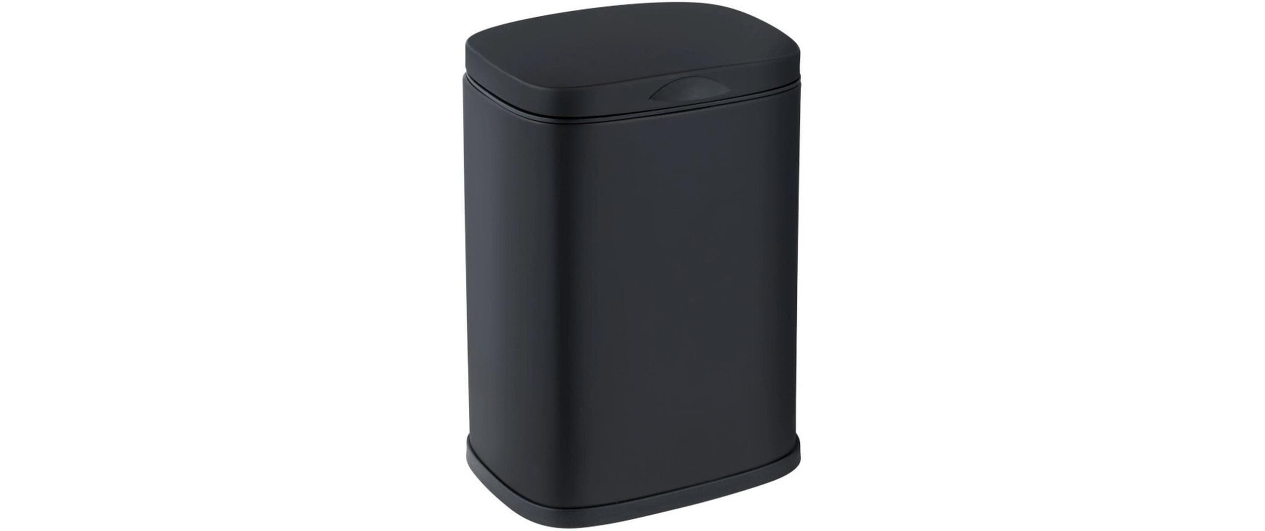 Wenko Kosmetikeimer Sare – 3 l – Edelstahl, rechteckig – schwarz