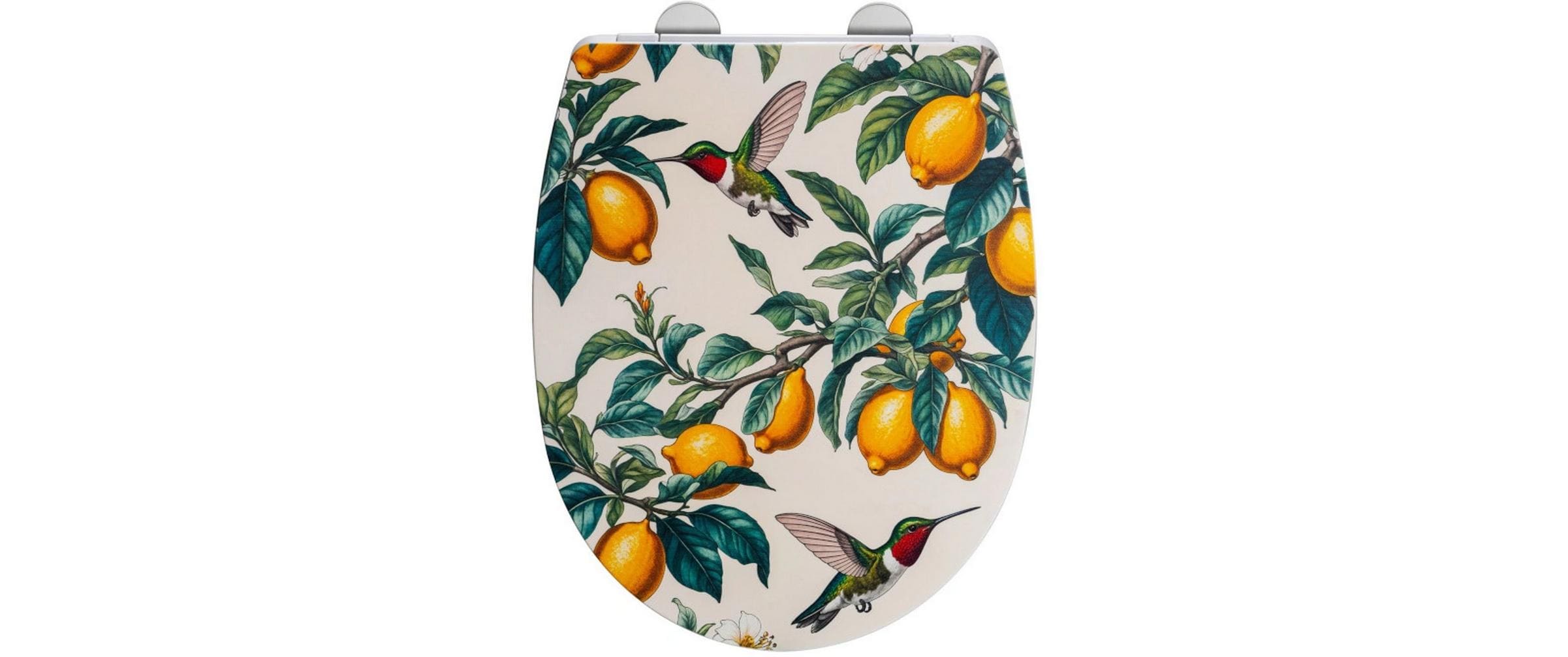 Wenko WC-Sitz – Thermoplast, Mehrfarbig, Easy Close, 36 × 44 cm