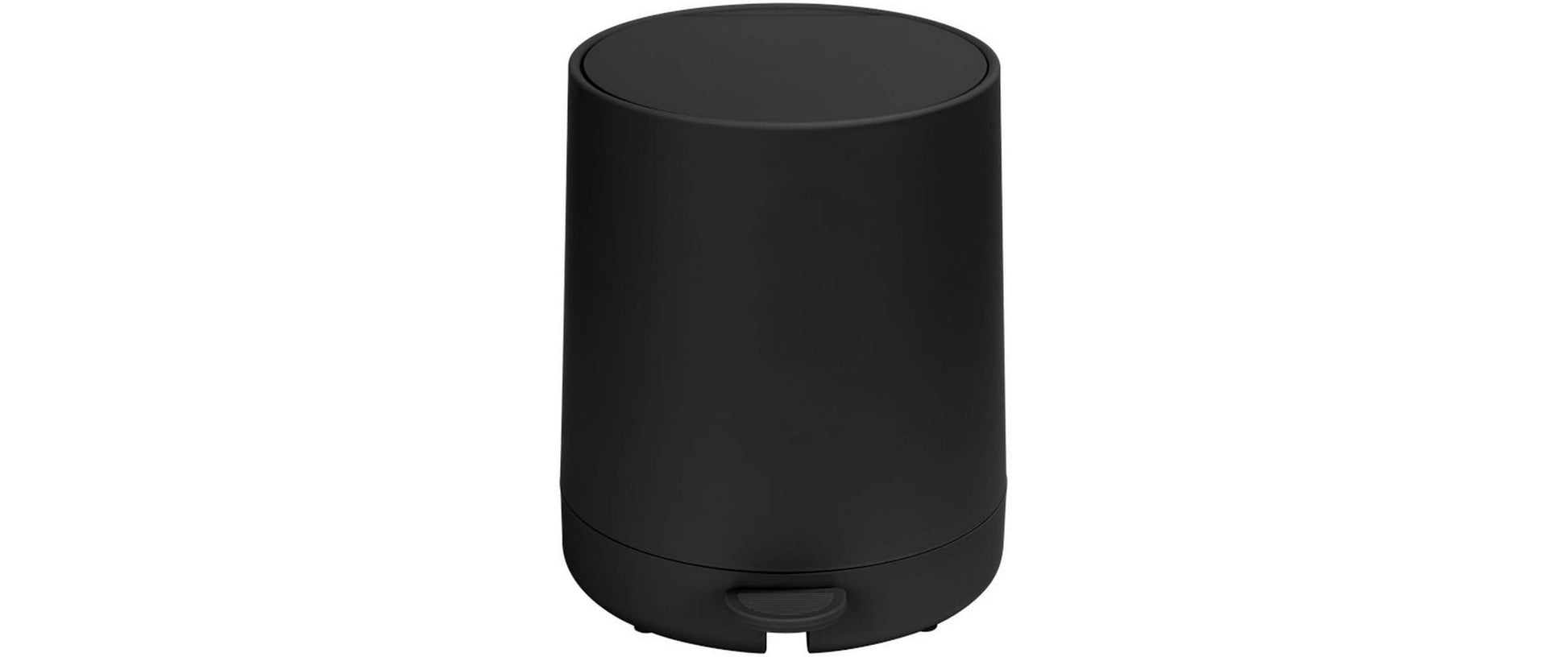Wenko Kosmetikeimer Fablo – 5 l – Keramik, rund – schwarz