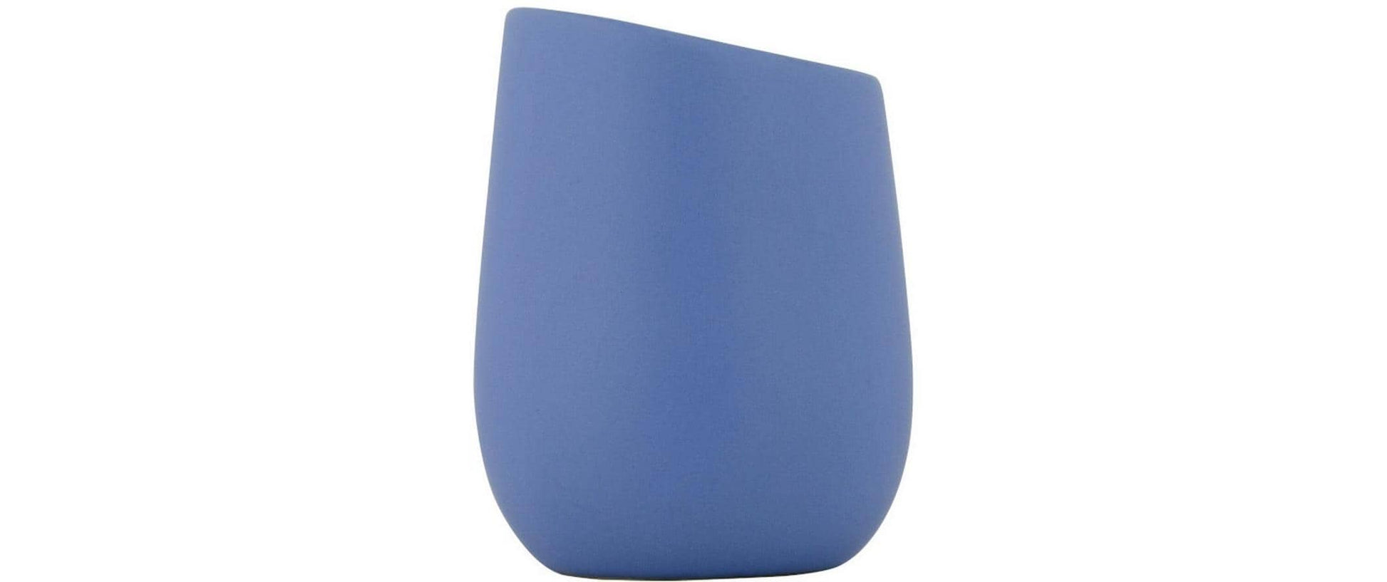 Wenko Zahnputzbecher – 8×8×10,8 cm, Keramik, Himmelblau