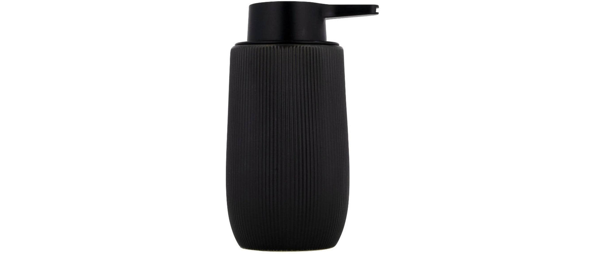 Wenko Fablo Seifenspender – Keramik, Schwarz, 300 ml