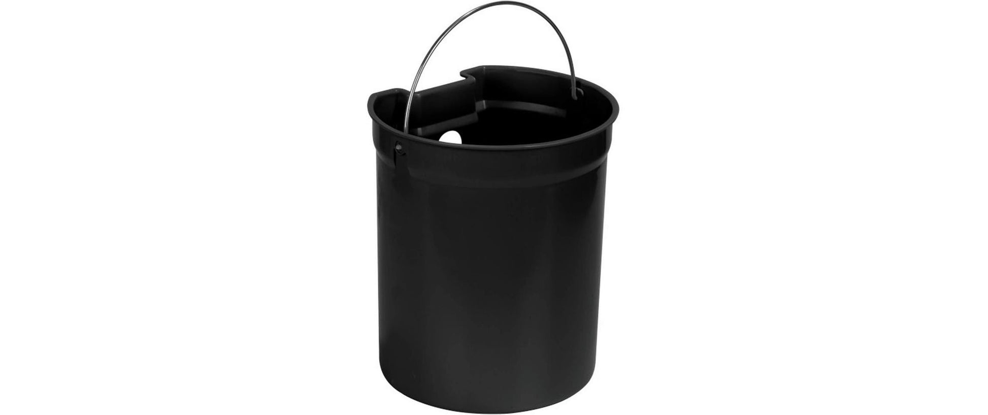 Wenko Kosmetikeimer Fablo – 5 l – Keramik, rund – schwarz