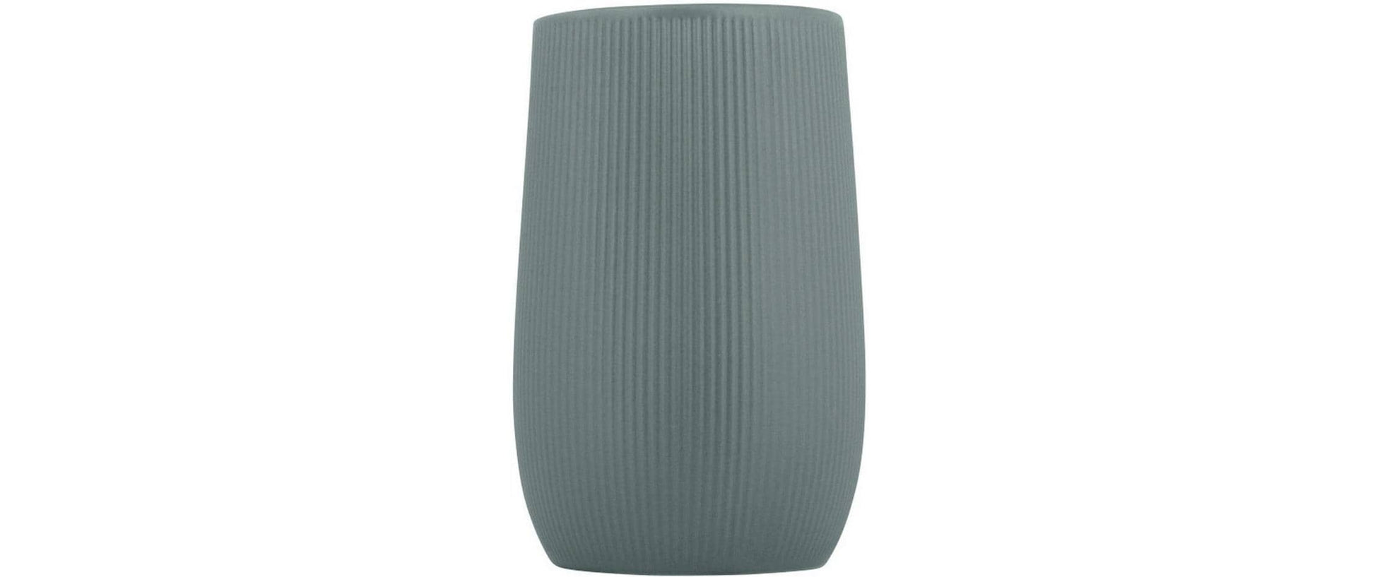 Wenko Zahnputzbecher Fablo – 8×12×8 cm, Keramik, Blau