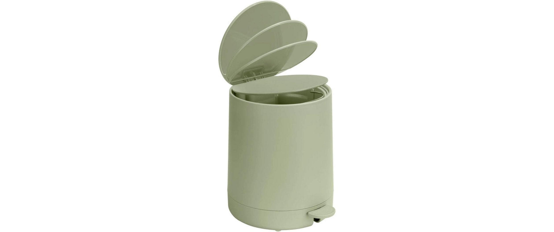 Wenko Kosmetikeimer Fablo – 5 l – Keramik, rund – grün