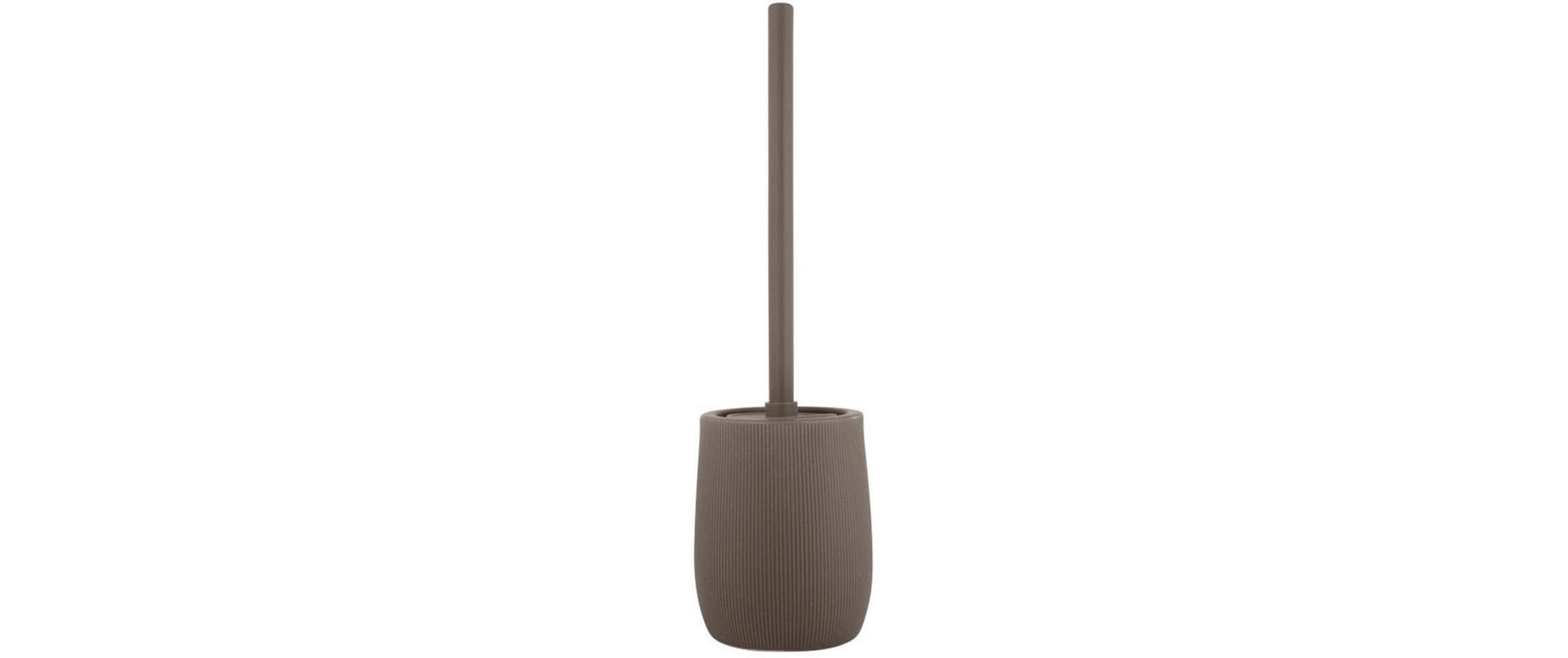 Wenko Fablo – WC-Bürstenset – Keramik, taupe, H 39,5 cm, Ø 12 cm