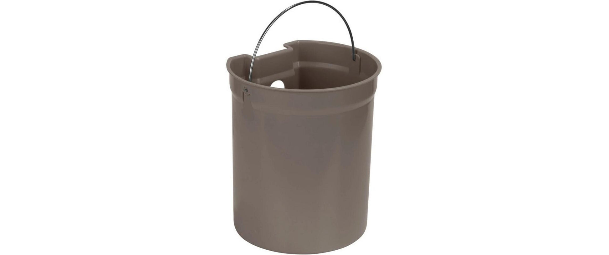 Wenko Kosmetikeimer Fablo – 5 l – Keramik, rund – Taupe