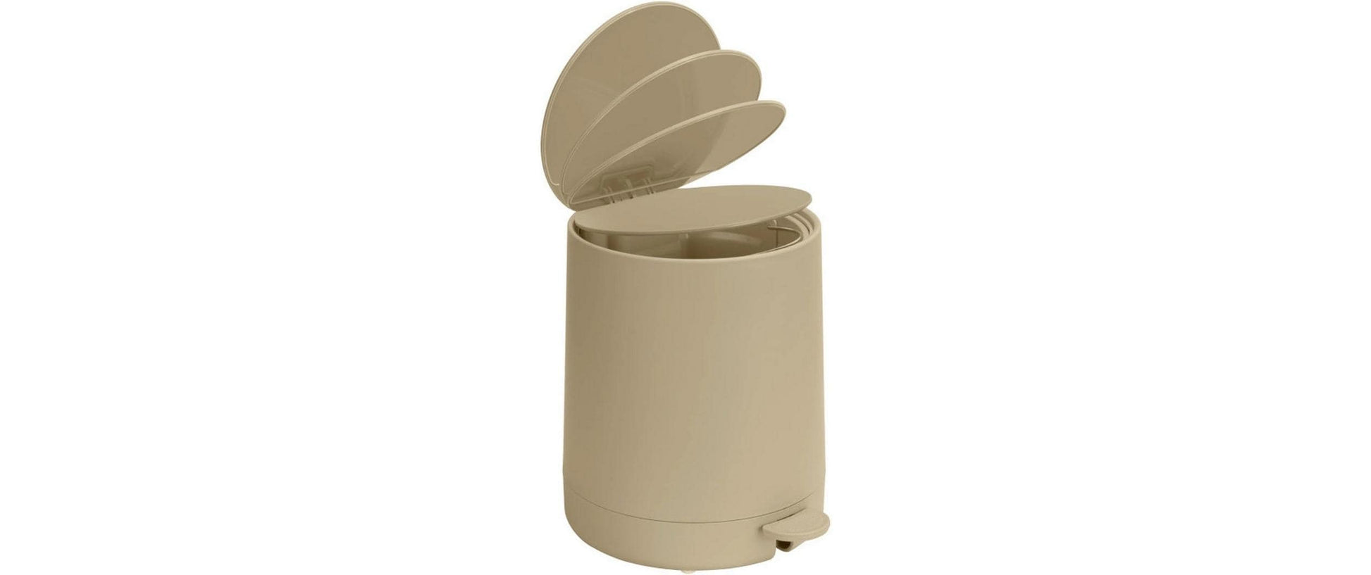 Wenko Kosmetikeimer Fablo – 5 l – Keramik, rund – beige