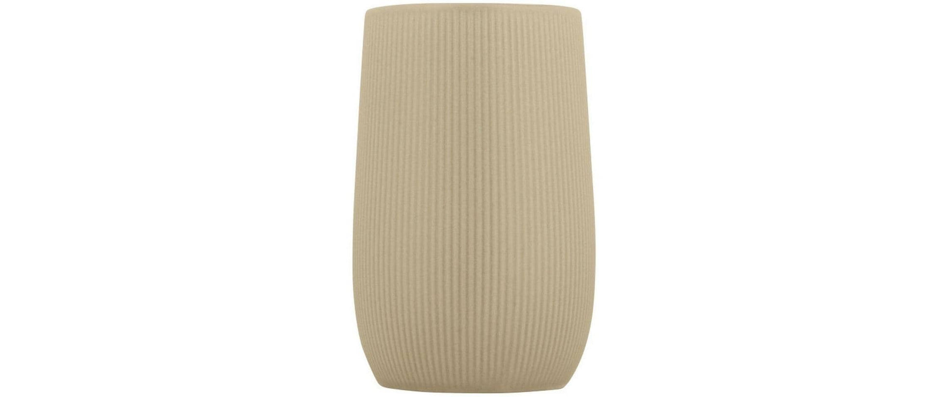 Wenko Zahnputzbecher Fablo – Keramik, 8×12×8 cm, Beige