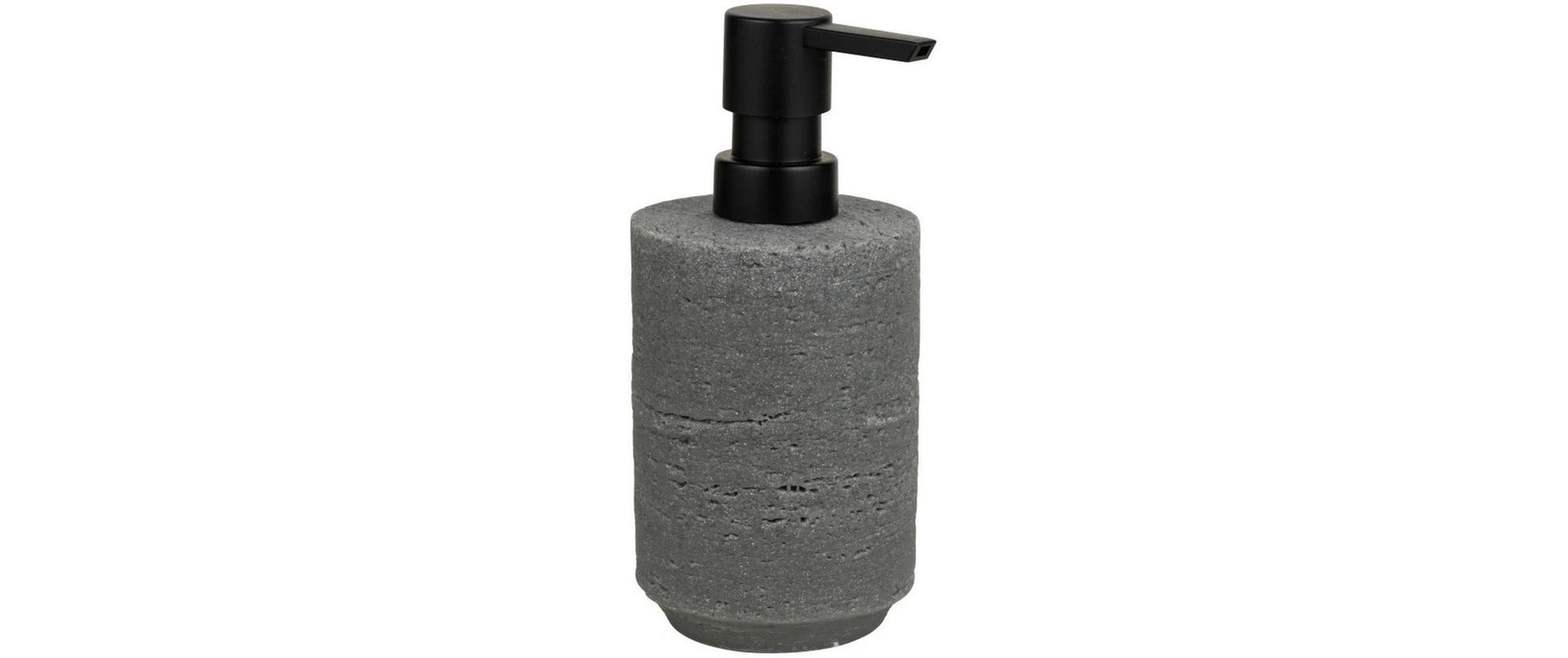 Wenko Denia Seifenspender – Polyresin, Grau, 350 ml