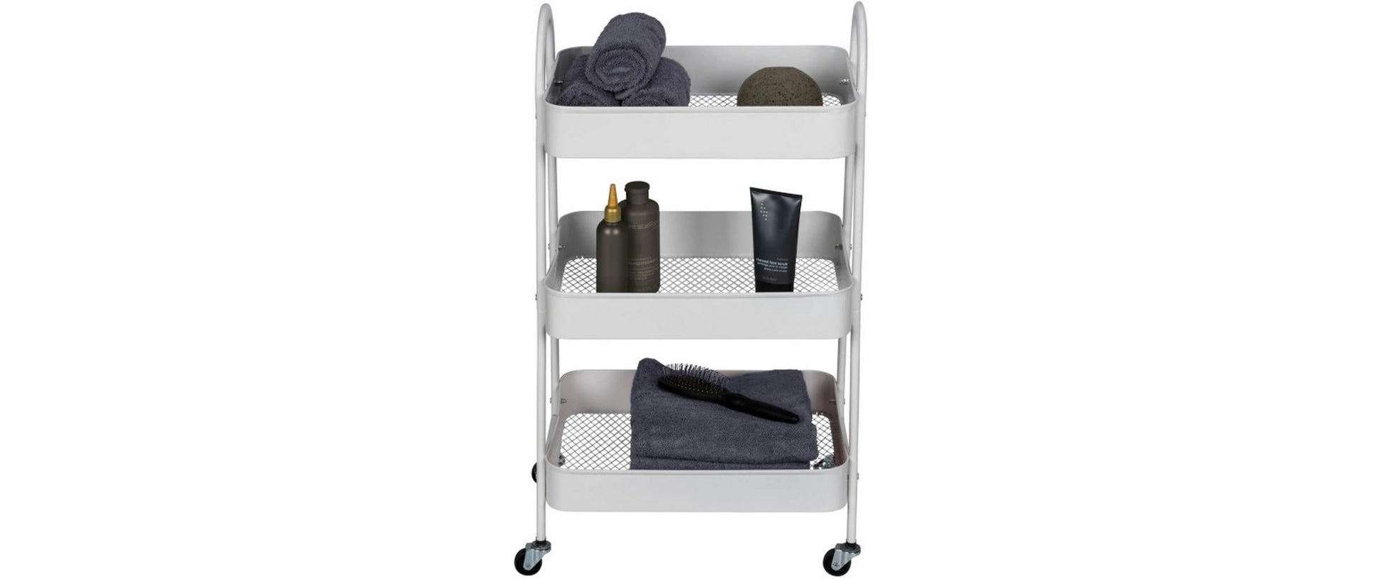 Wenko Torriana Garderobenständer – Metall – Weiss – 790 mm