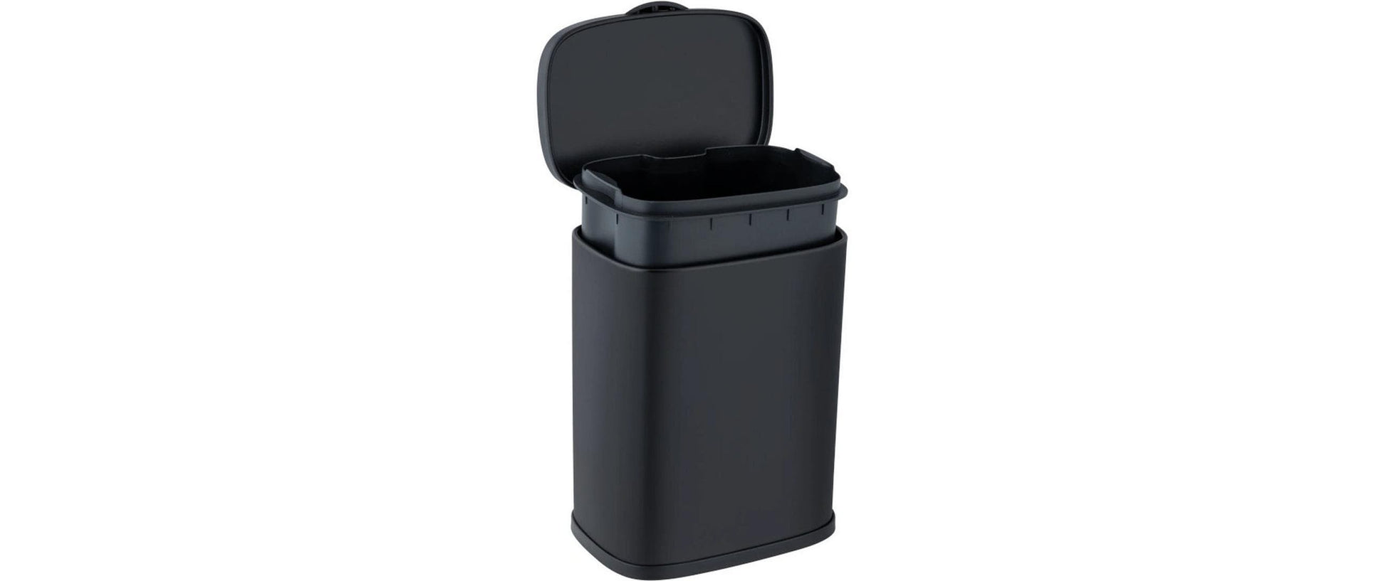 Wenko Kosmetikeimer Sare – 3 l – Edelstahl, rechteckig – schwarz