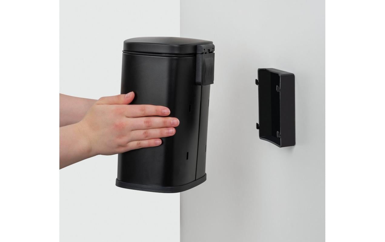 Wenko Kosmetikeimer Sare – 3 l – Edelstahl, rechteckig – schwarz