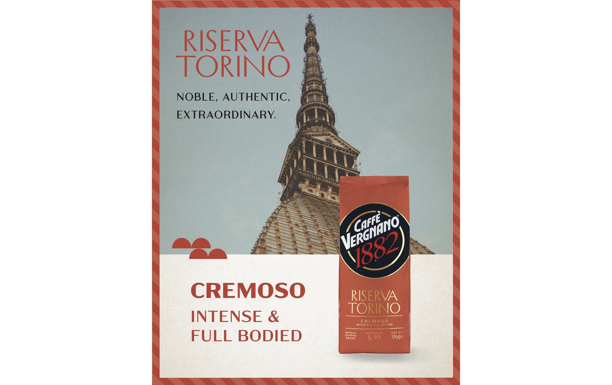 Caffè vergnano Riserva Torino Cremoso – Kaffeebohnen – Espresso, 1 kg