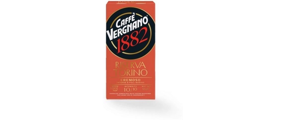 Caffè vergnano Riserva Torino Cremoso – Kapseln für Nespresso – Cappuccino, 10 Kapseln