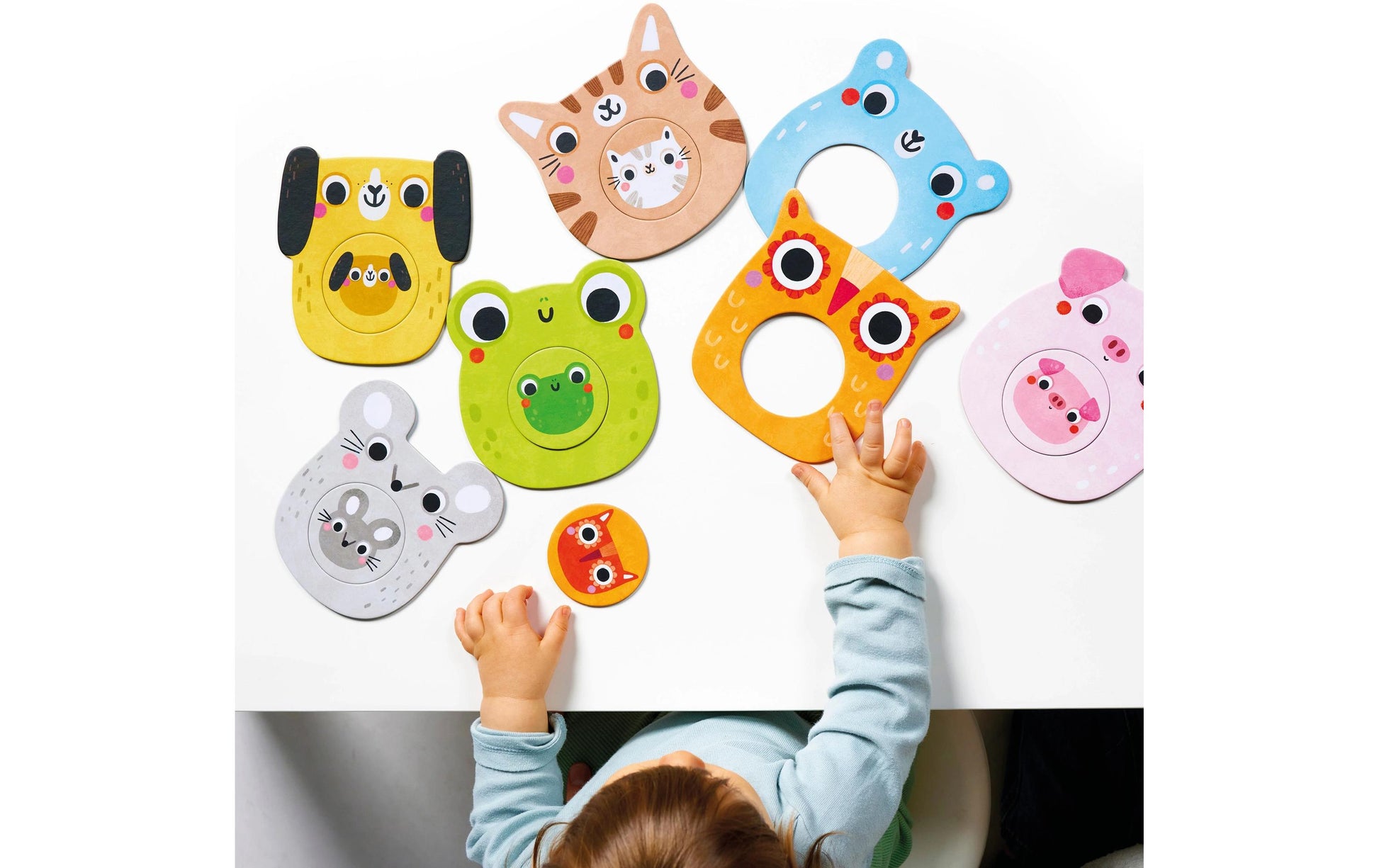 Banana panda Puzzle Tiere – 14 Teile – Ø 20 cm – ab 1 Jahr