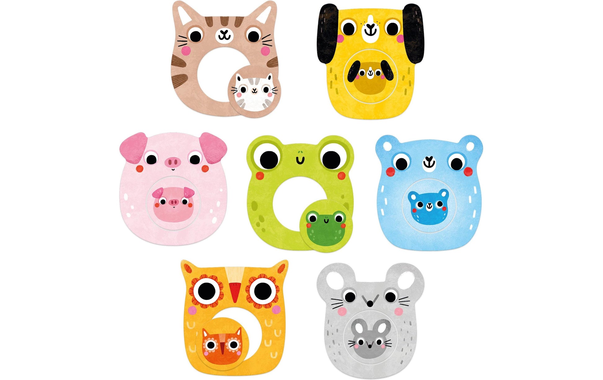 Banana panda Puzzle Tiere – 14 Teile – Ø 20 cm – ab 1 Jahr