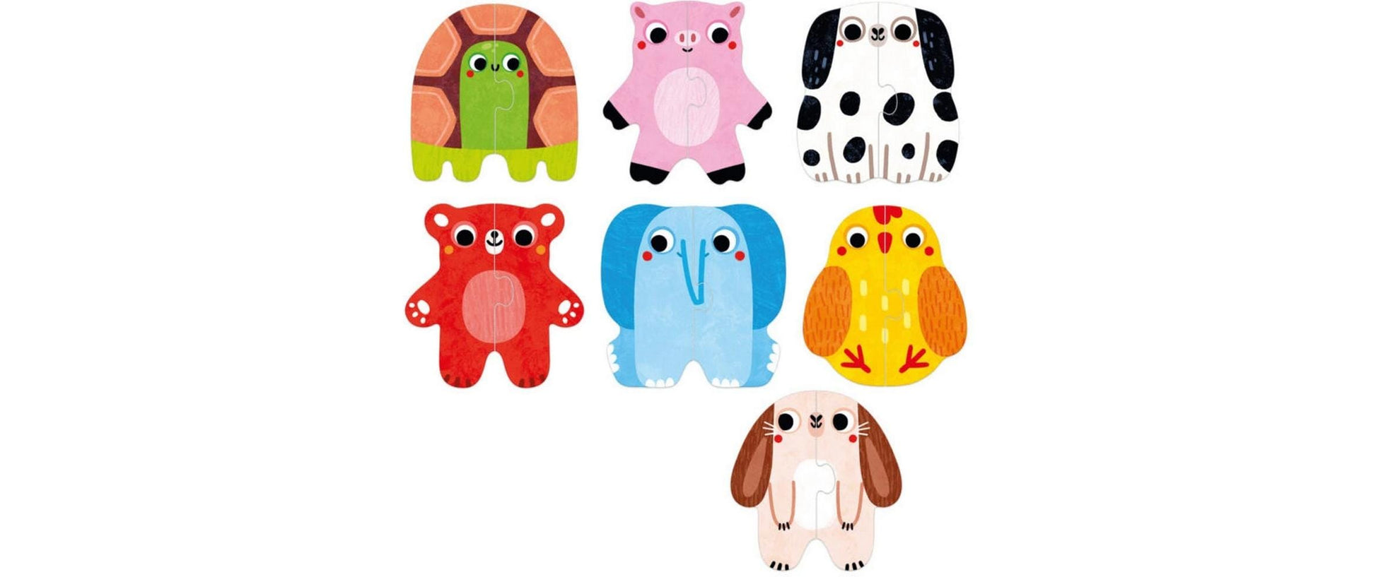 Banana panda Mein erstes Tierpuzzle – Tiere – 14 Teile – 20 cm – ab 1,3 Jahren