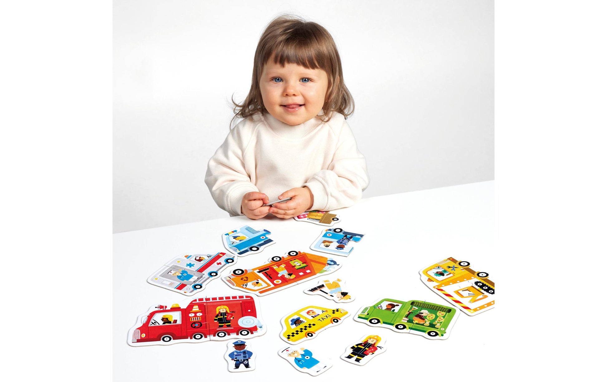 Banana panda Puzzle Fahrzeuge – 20 Teile – 14 × 5 cm – ab 1,5 Jahren