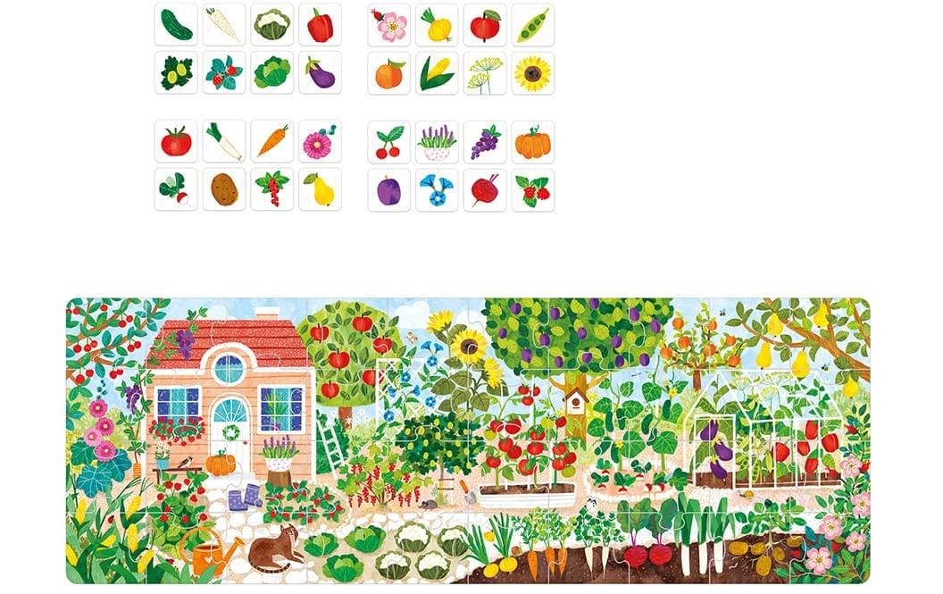 Banana panda Puzzle Landschaft/Natur – 74 Teile – 16,5 × 5 cm – ab 3 Jahren – Karton/Papier/Pappe