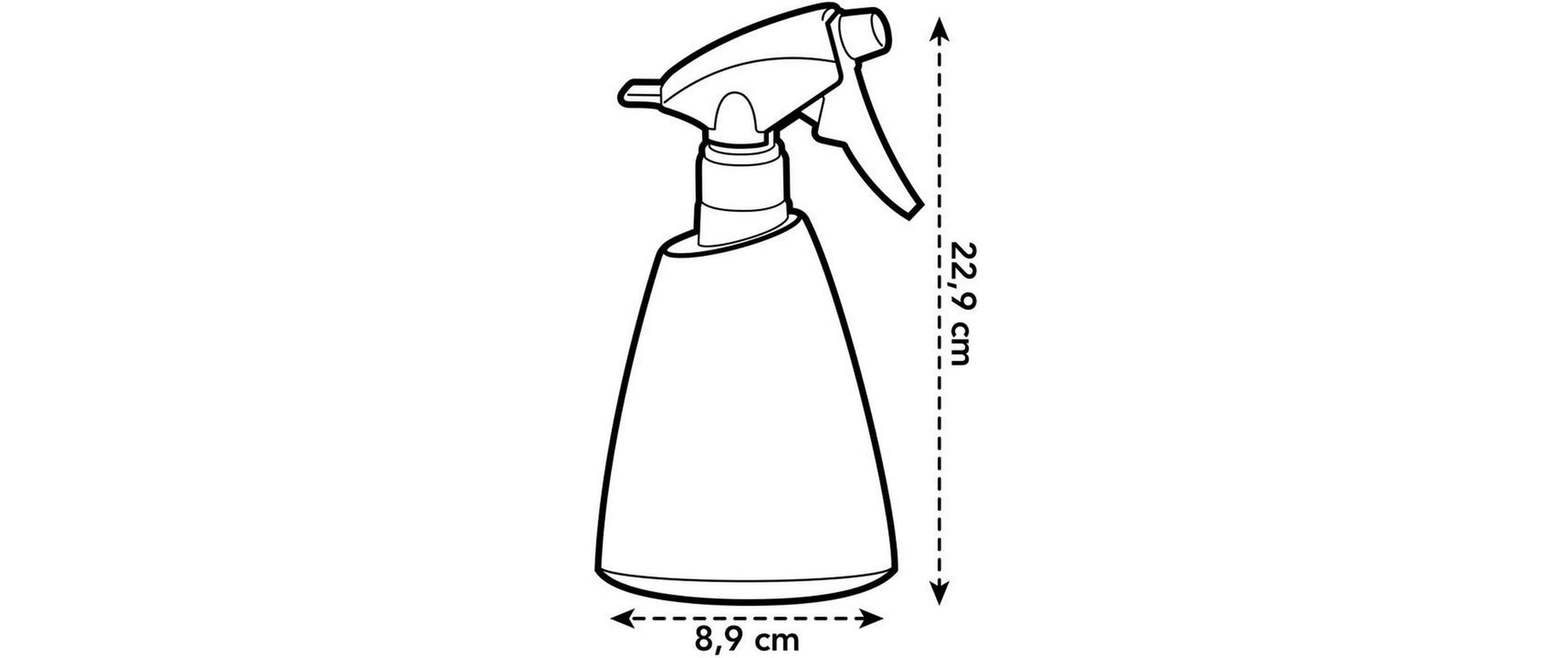 Elho Sprühflasche Brussels – 0,7 l – graugrün – Recycling-Kunststoff