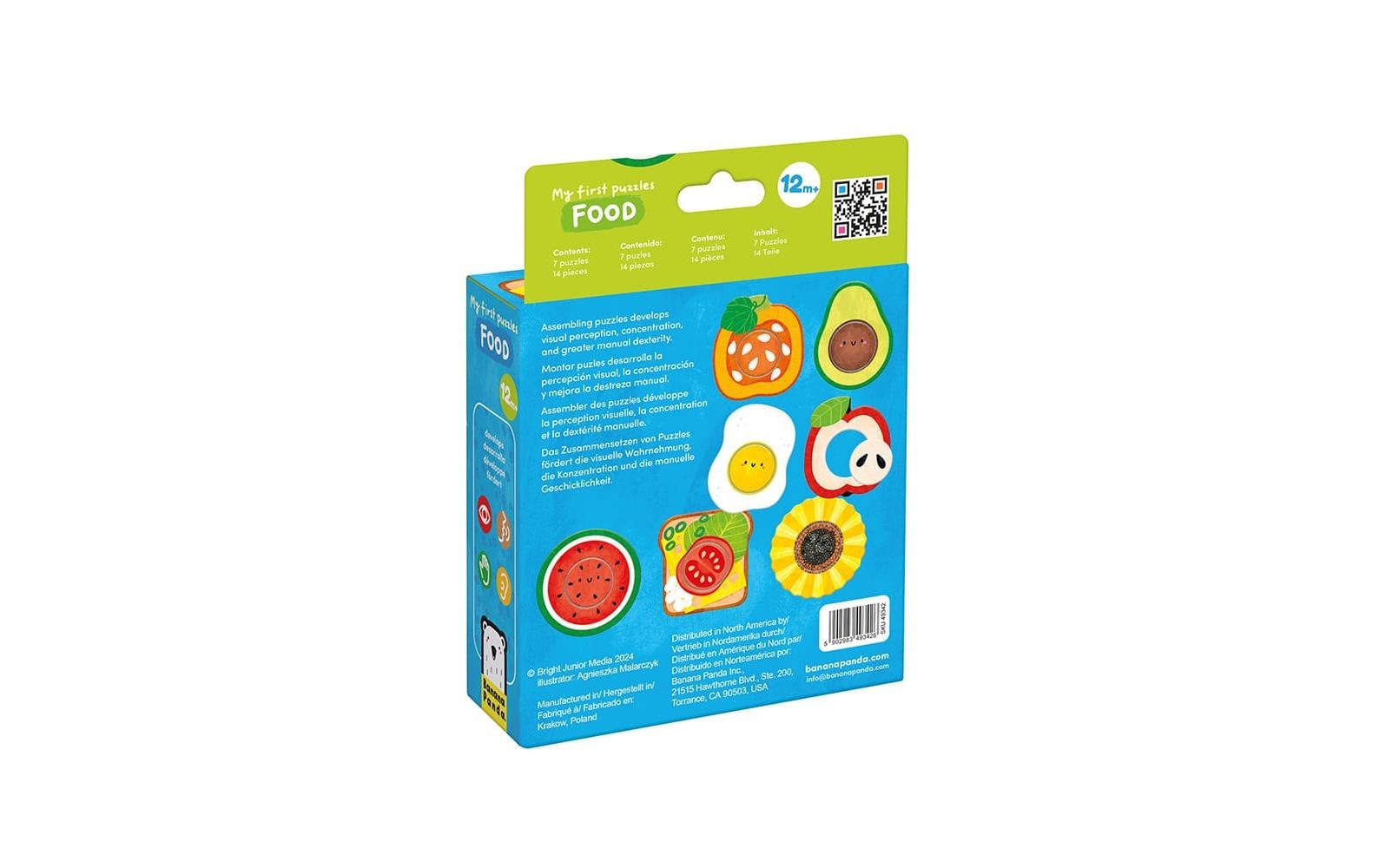 Banana panda Puzzle Alltagsmotive – 14 Teile – 14,5 cm – ab 1 Jahr – Karton