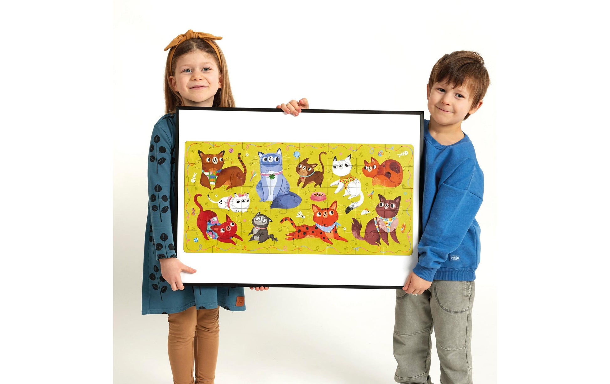 Banana panda Puzzle I Love Cats – Logikspiel, ab 3 Jahren, EN